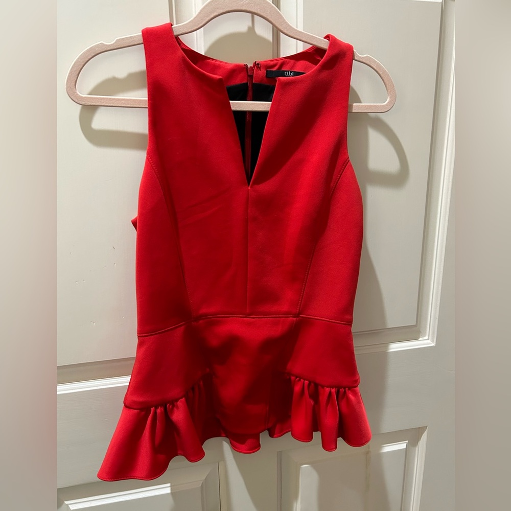 Tibi peplum top